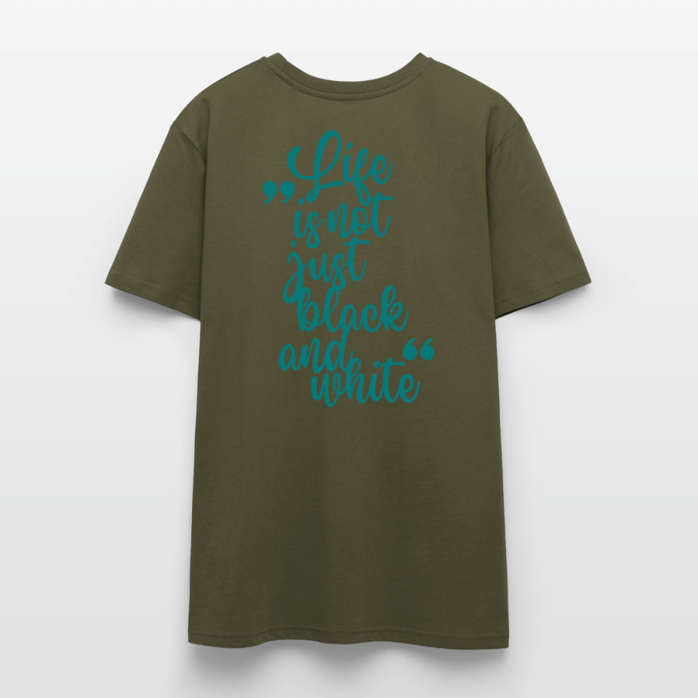 LiNBW. Unisex T-Shirt Premium Crew Blue Edition Life is not just black and white - LiNBW.