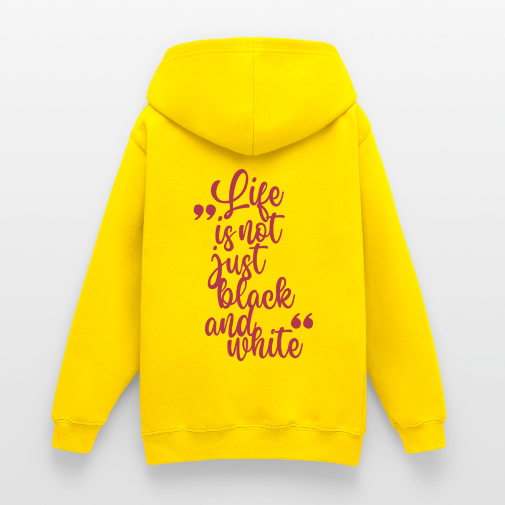 LiNBW. Crew Hoodie Life is not just black and white Edition Pink - LiNBW.