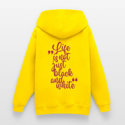 LiNBW. Crew Hoodie Life is not just black and white Edition Pink - LiNBW.