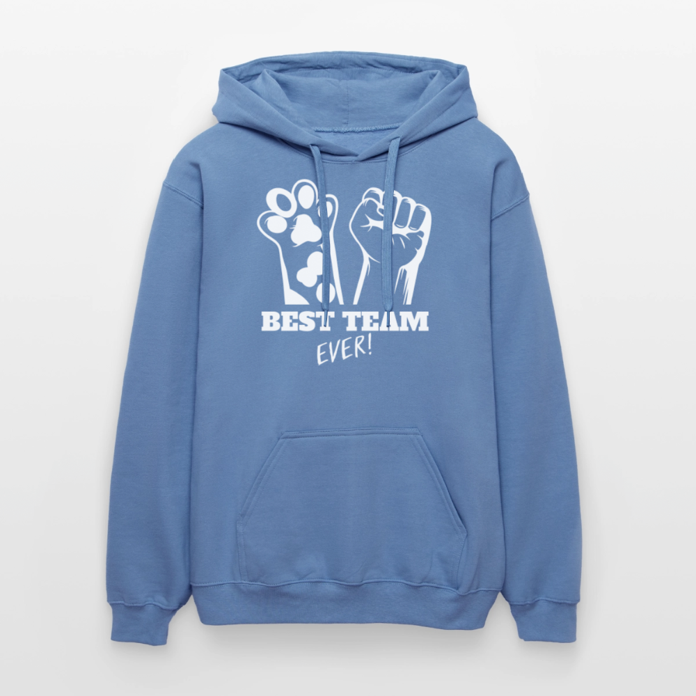 Best Team Ever Hoodie White Edition - Carolina Blue