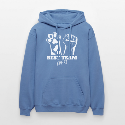 Best Team Ever Hoodie White Edition - Carolina Blue