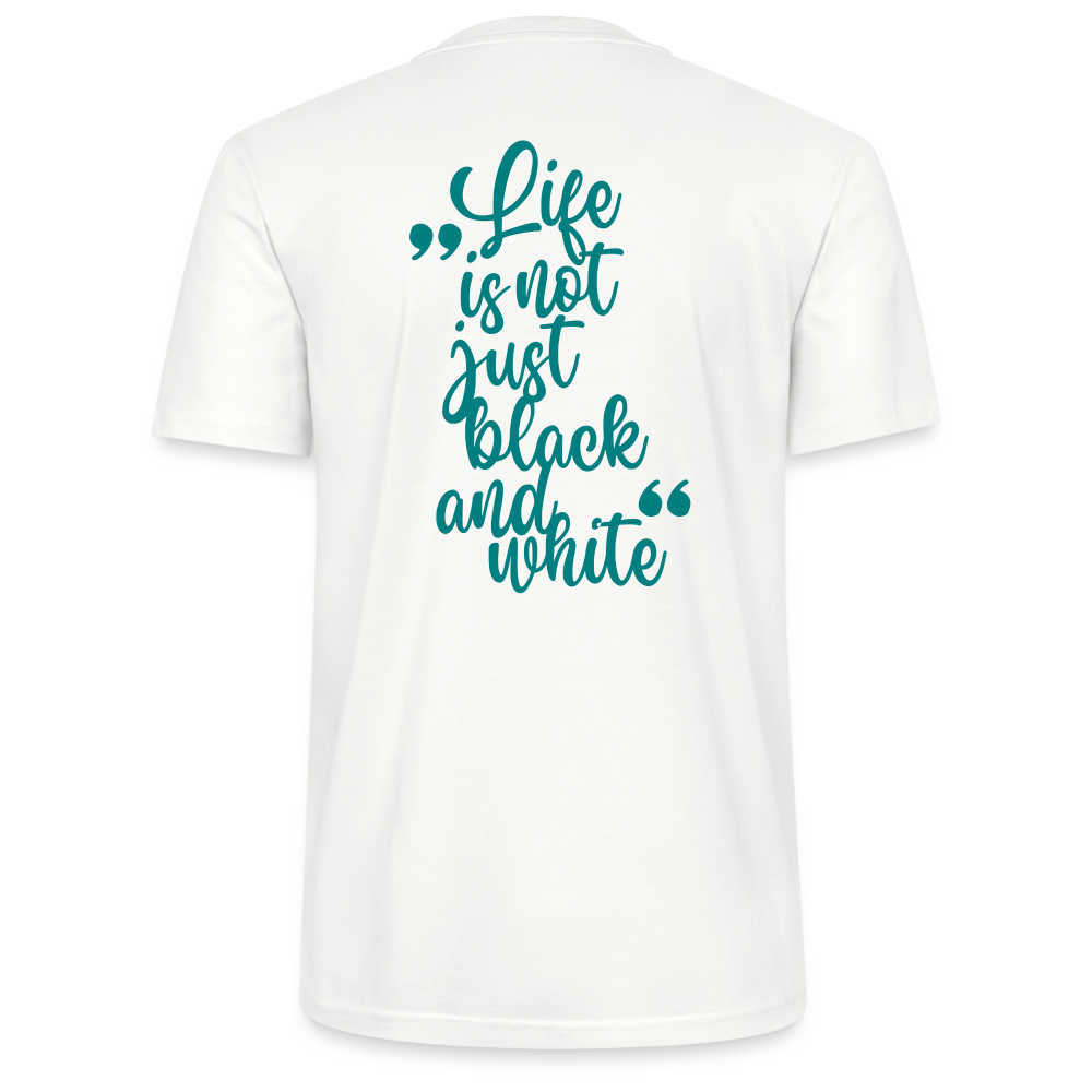 LiNBW. Unisex T-Shirt Premium Crew Blue Edition Life is not just black and white - LiNBW.