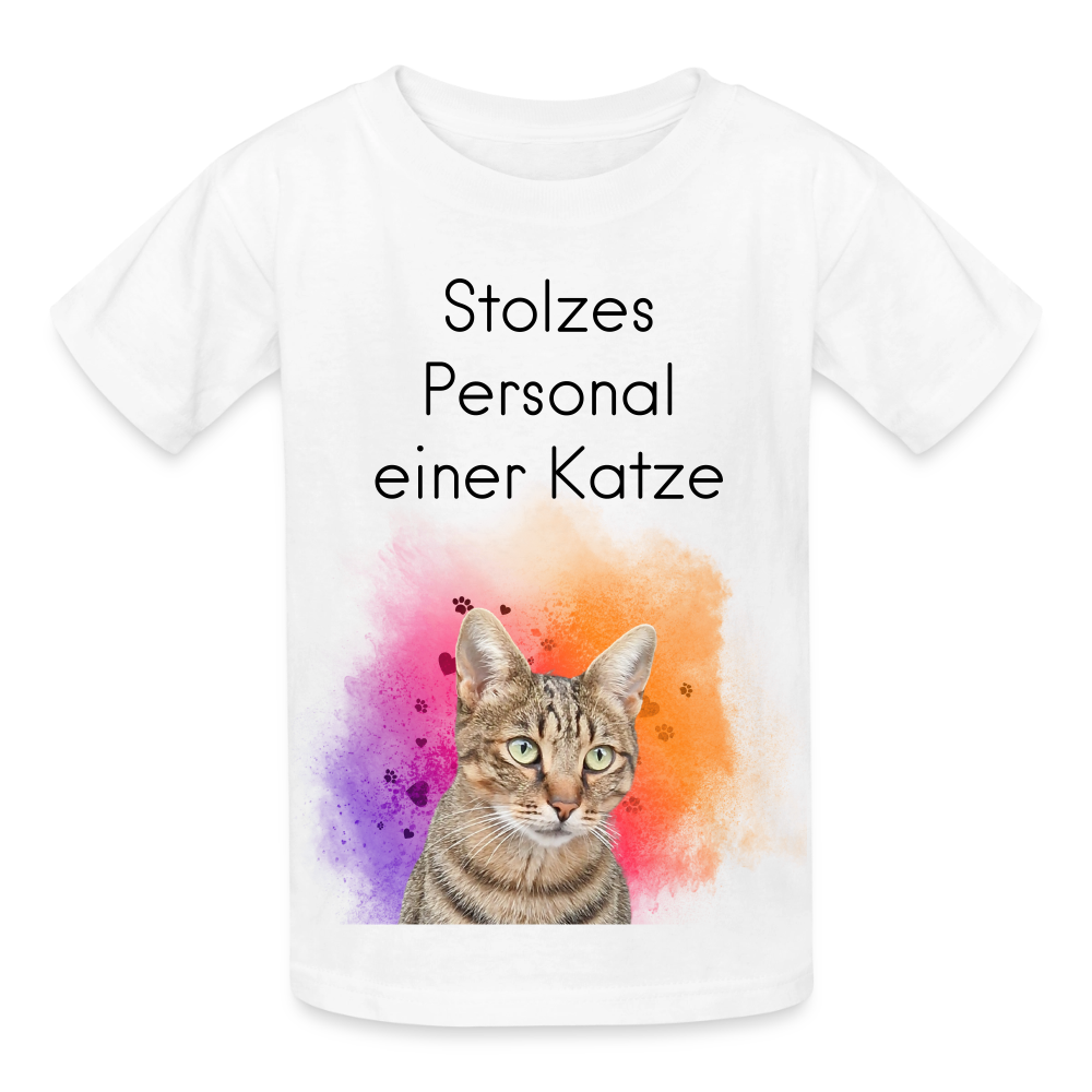 Pedro's T-Shirt Stolzes Personal einer Katze Black Edition - LiNBW.