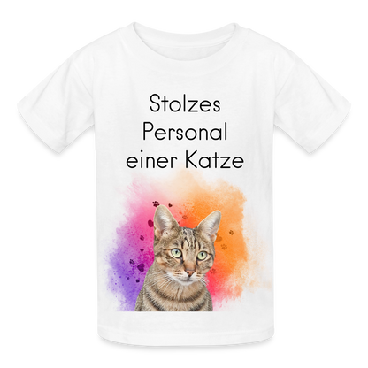 Pedro's T-Shirt Stolzes Personal einer Katze Black Edition - LiNBW.