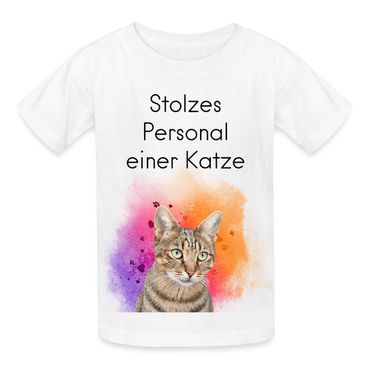 Pedro's T-Shirt Stolzes Personal einer Katze Black Edition - LiNBW.