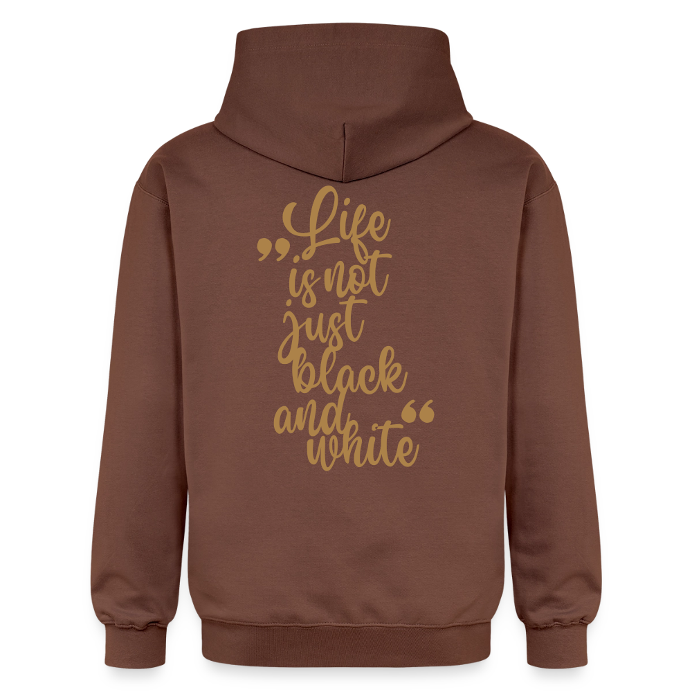 LiNBW. Crew Hoodie Brown Edition Life is not just black and white - Kakao