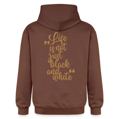 LiNBW. Crew Hoodie Brown Edition Life is not just black and white - Kakao