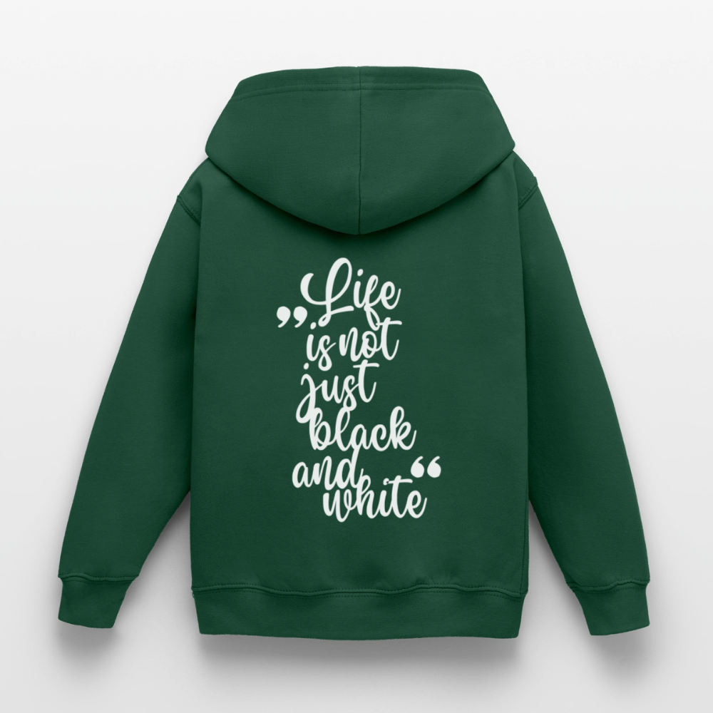 LiNBW. Crew Hoodie Life is not just black and white Edition White - LiNBW.