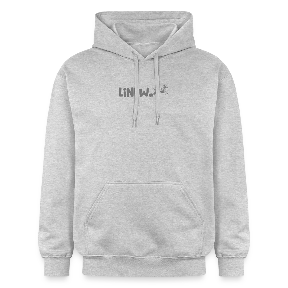 LiNBW. Crew Hoodie Grey Edition Life is not just black and white - Hellgrau meliert