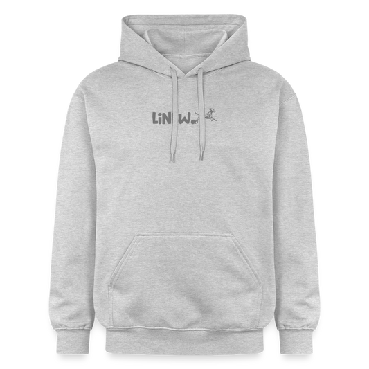 LiNBW. Crew Hoodie Grey Edition Life is not just black and white - Hellgrau meliert