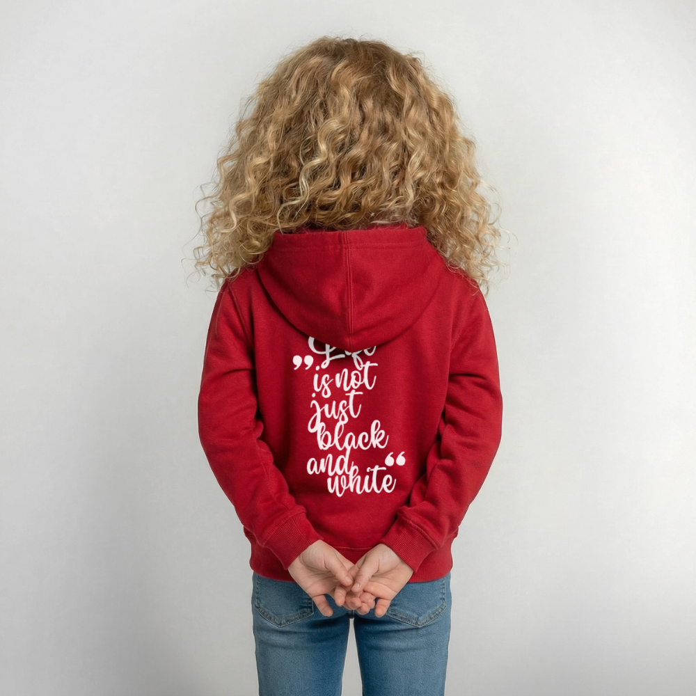 LiNBW. Crew Hoodie Life is not just black and white Edition White - LiNBW.