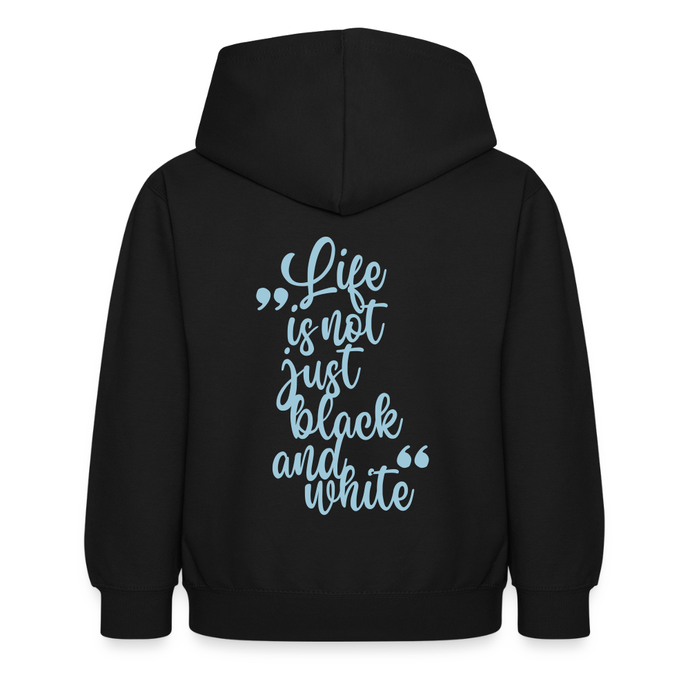 LiNBW. Crew Hoodie Life is not just black and white Edition Blue - LiNBW.