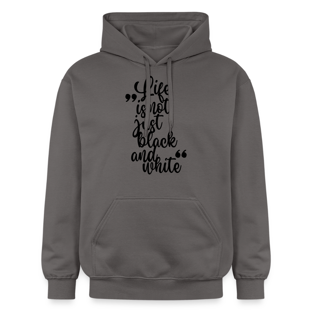 Life is not just black and white Hoodie Black Edition - Dunkelgrau