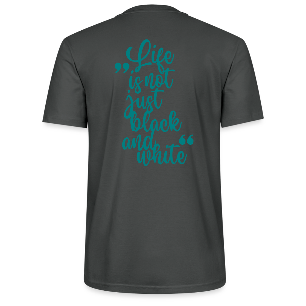 LiNBW. Unisex T-Shirt Premium Crew Blue Edition Life is not just black and white - LiNBW.