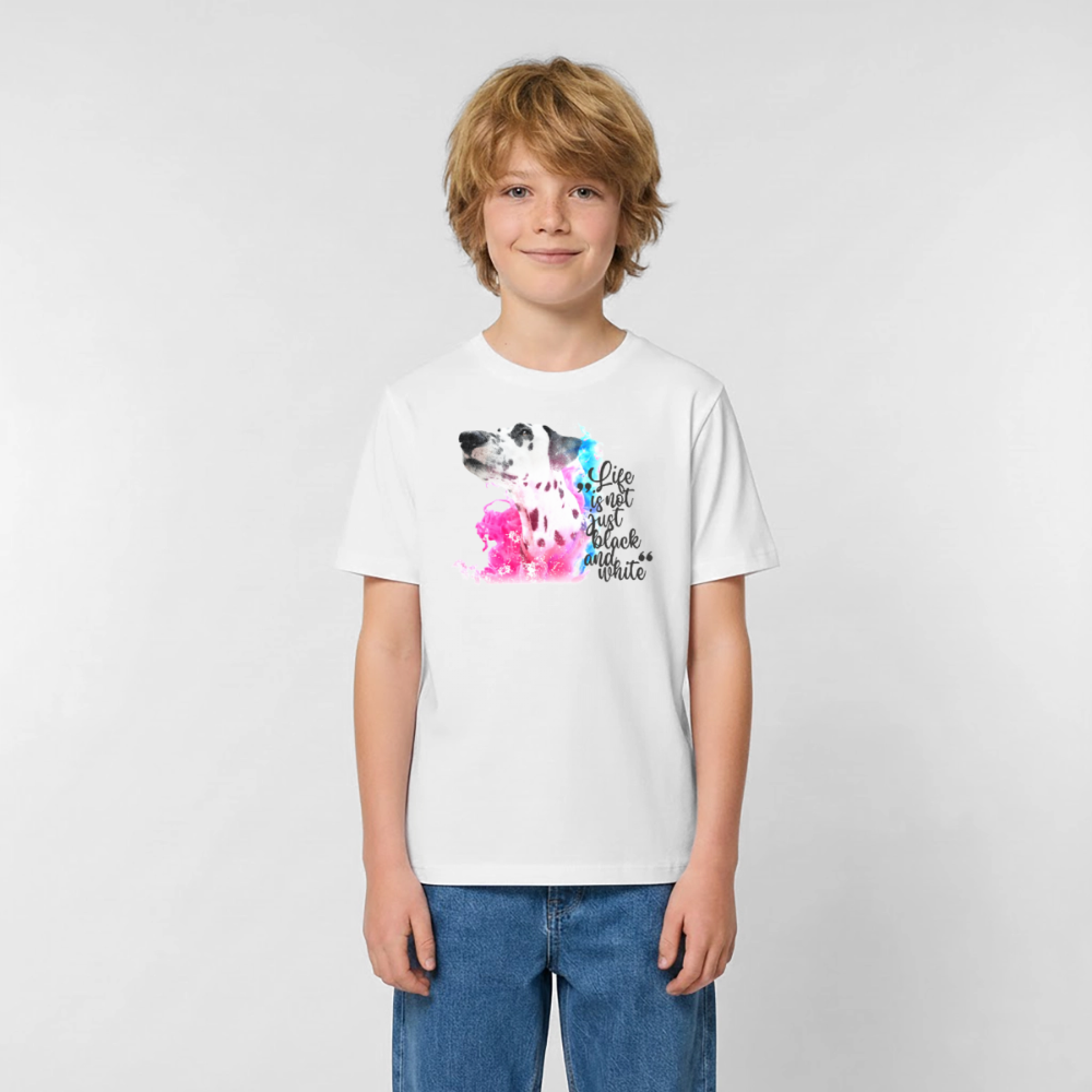 Boa's T-Shirt Splash Black Edition Life is not just black and white - Weiß