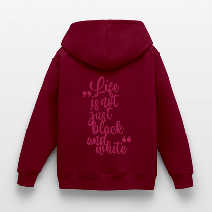 LiNBW. Crew Hoodie Life is not just black and white Edition Pink - LiNBW.