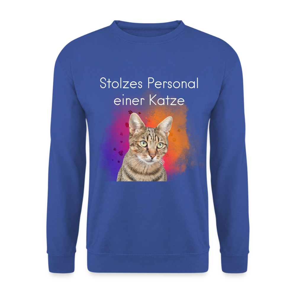 Pedro's Classic Pullover Stolzes Personal einer Katze White Edition - LiNBW.