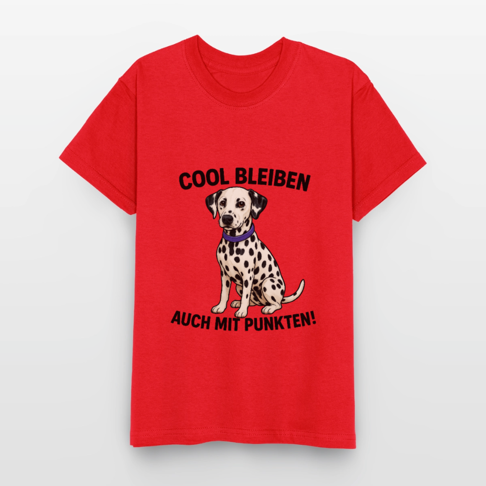 Davina's T-Shirt Cool bleiben auch mit Punkten - Rot