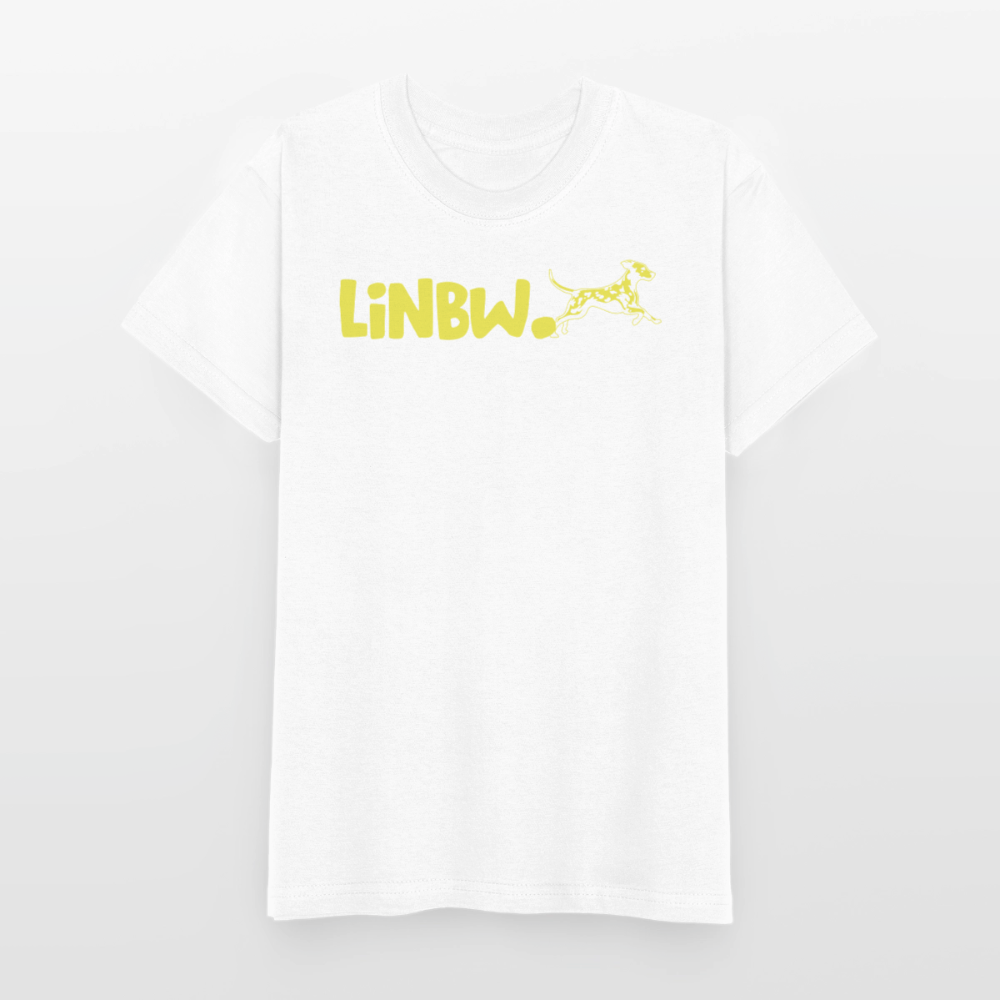 LiNBW. Crew T-Shirt Yellow Edition Life is not just black and white - Weiß