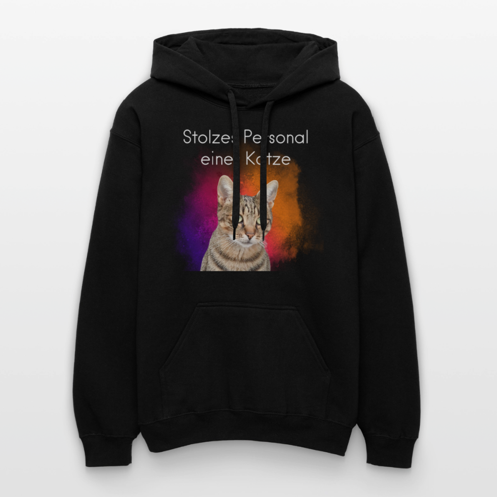 Pedro's Hoodie Stolzes Personal einer Katze White Edition - Schwarz