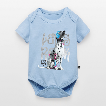 Boa´s Kurzarm-Body Let´s Rock - Hellblau
