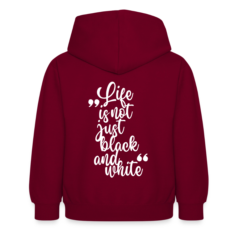 LiNBW. Crew Hoodie Life is not just black and white Edition White - LiNBW.