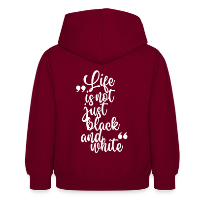 LiNBW. Crew Hoodie Life is not just black and white Edition White - LiNBW.
