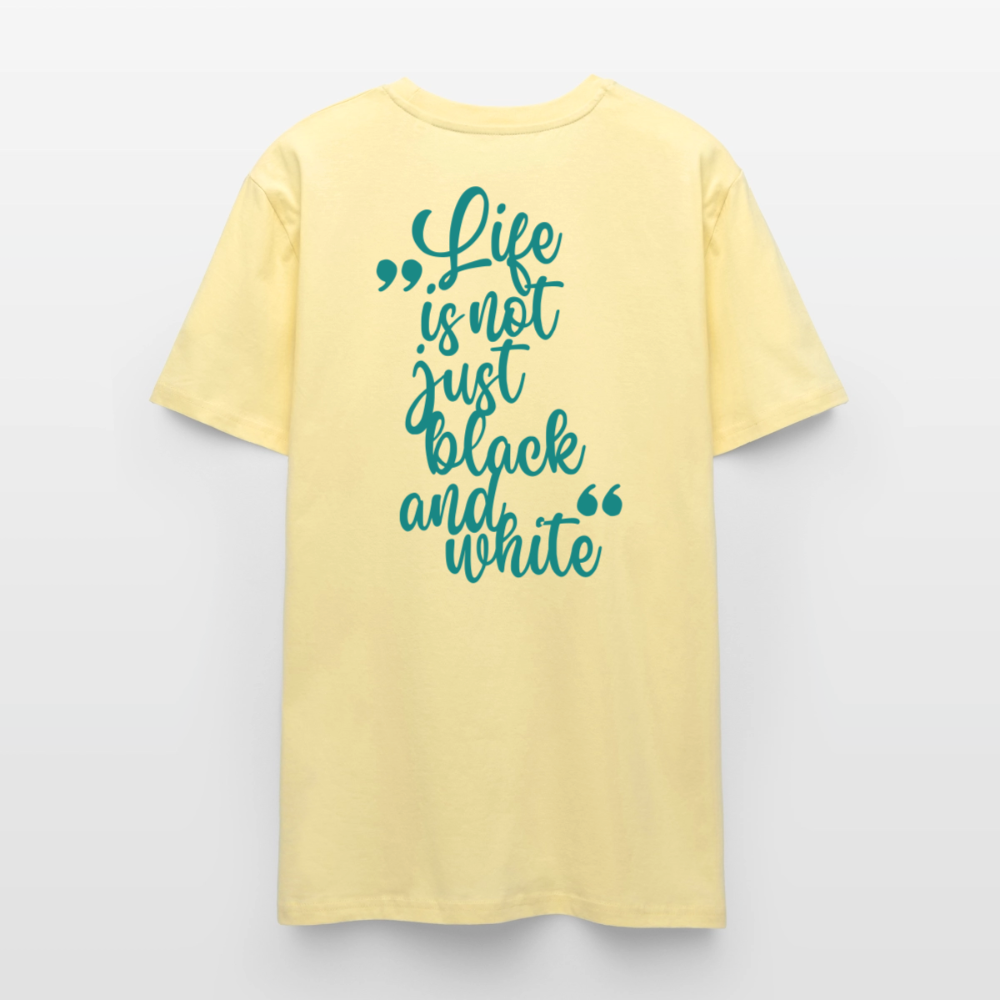 LiNBW. Unisex T-Shirt Premium Crew Blue Edition Life is not just black and white - LiNBW.