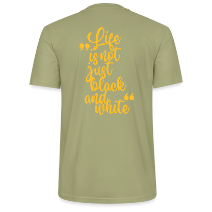 LiNBW. Unisex T-Shirt Premium Crew Yellow Edition Life is not just black and white - LiNBW.