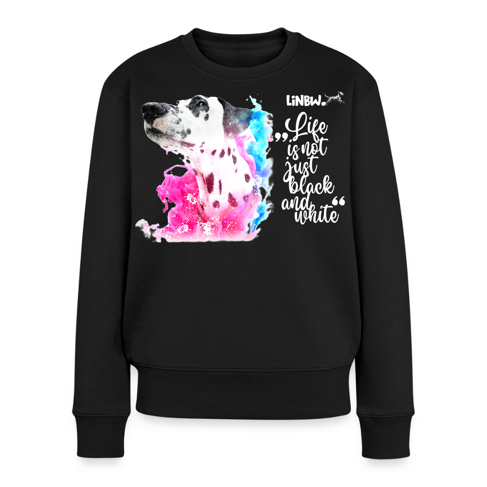 Boa's Pullover Splash Life is not just black and white Edition White - Schwarz