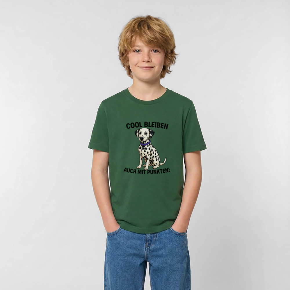 Davina's T-Shirt Cool bleiben auch mit Punkten - Flaschengrün