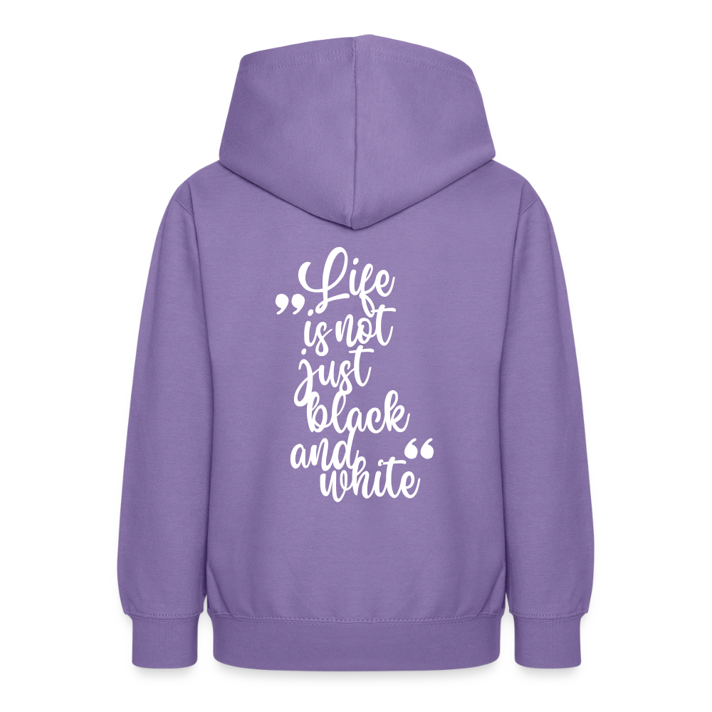 LiNBW. Crew Hoodie Life is not just black and white Edition White - LiNBW.