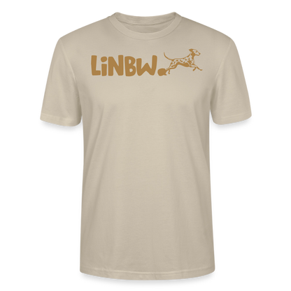 LiNBW. Unisex T-Shirt Premium Crew Brown Edition Life is not just black and white - Beige