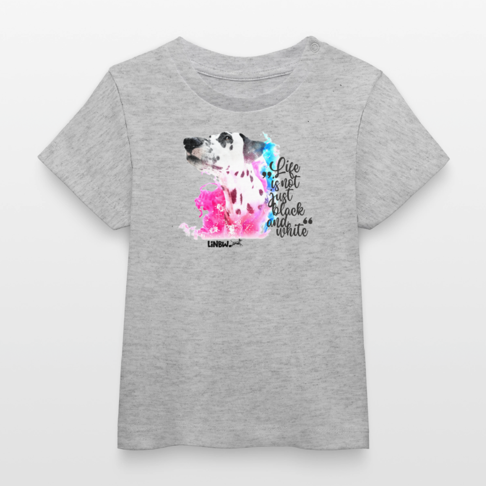 Boa's T-Shirt Splash Life is not just black and white Edition Black - Grau meliert