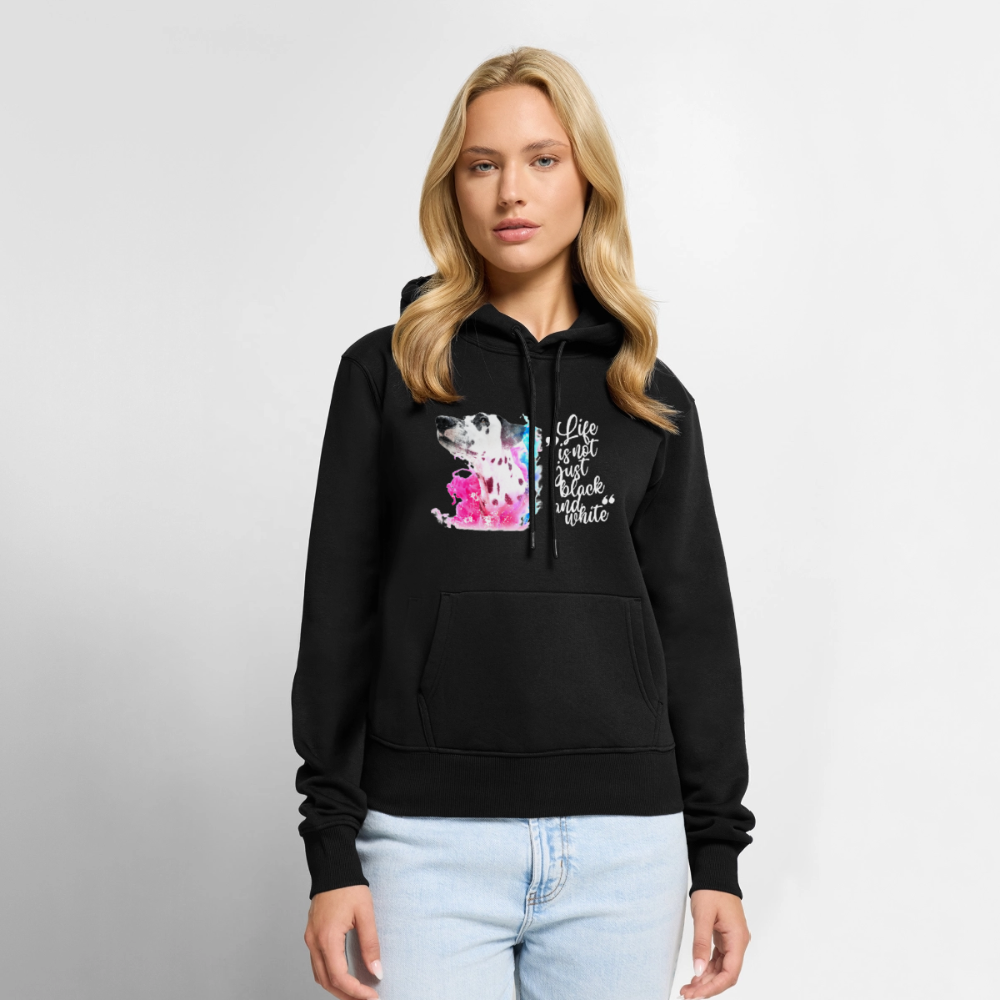 Boa's Hoodie Splash Life is not just black and white Edition White - LiNBW.