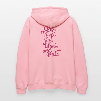 LiNBW. Crew Hoodie Pink Edition Life is not just black and white - Hellrosa