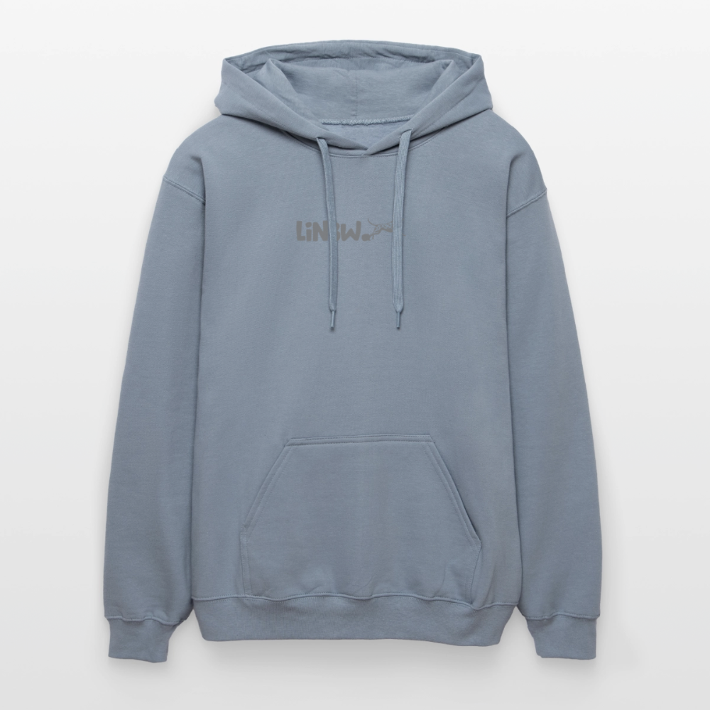 LiNBW. Crew Hoodie Grey Edition Life is not just black and white - Blau