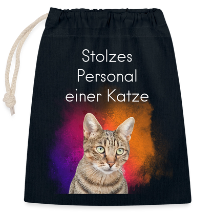 Pedro´s Baumwollbeutel Stolzes Personal einer Katze White Edition - Navy