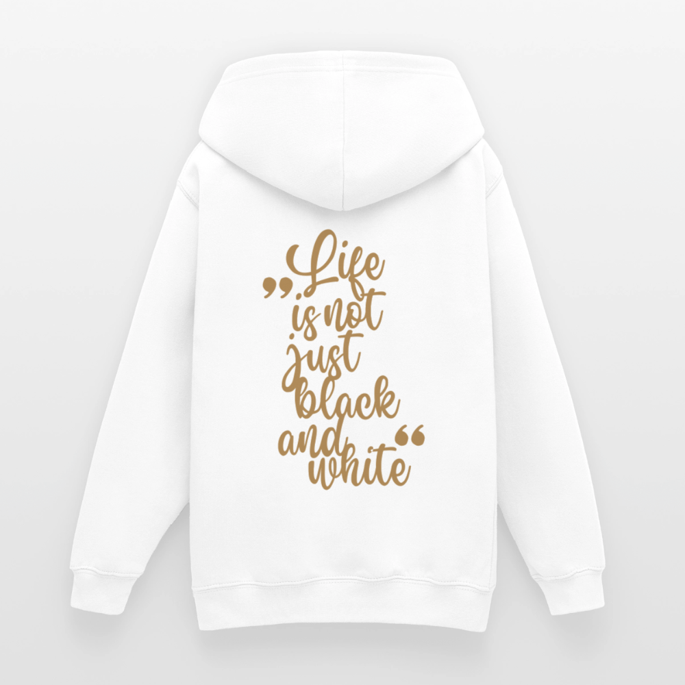 LiNBW. Crew Hoodie Life is not just black and white Edition Brown - LiNBW.