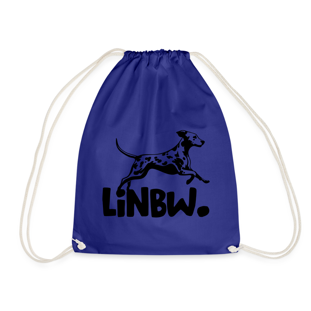 LiNBW. Turnbeutel Black Edition - Königsblau