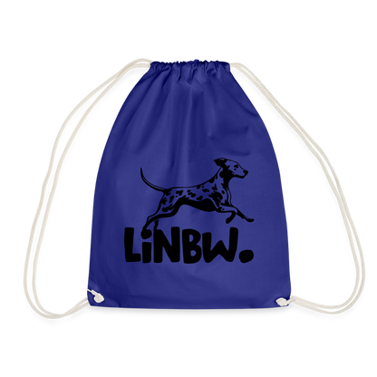 LiNBW. Turnbeutel Black Edition - Königsblau