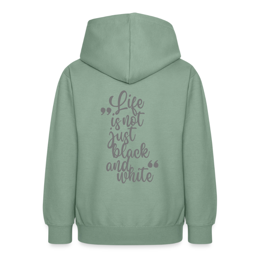 LiNBW. Crew Hoodie Life is not just black and white Edition Grey - LiNBW.