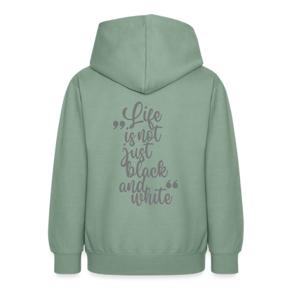 LiNBW. Crew Hoodie Life is not just black and white Edition Grey - LiNBW.