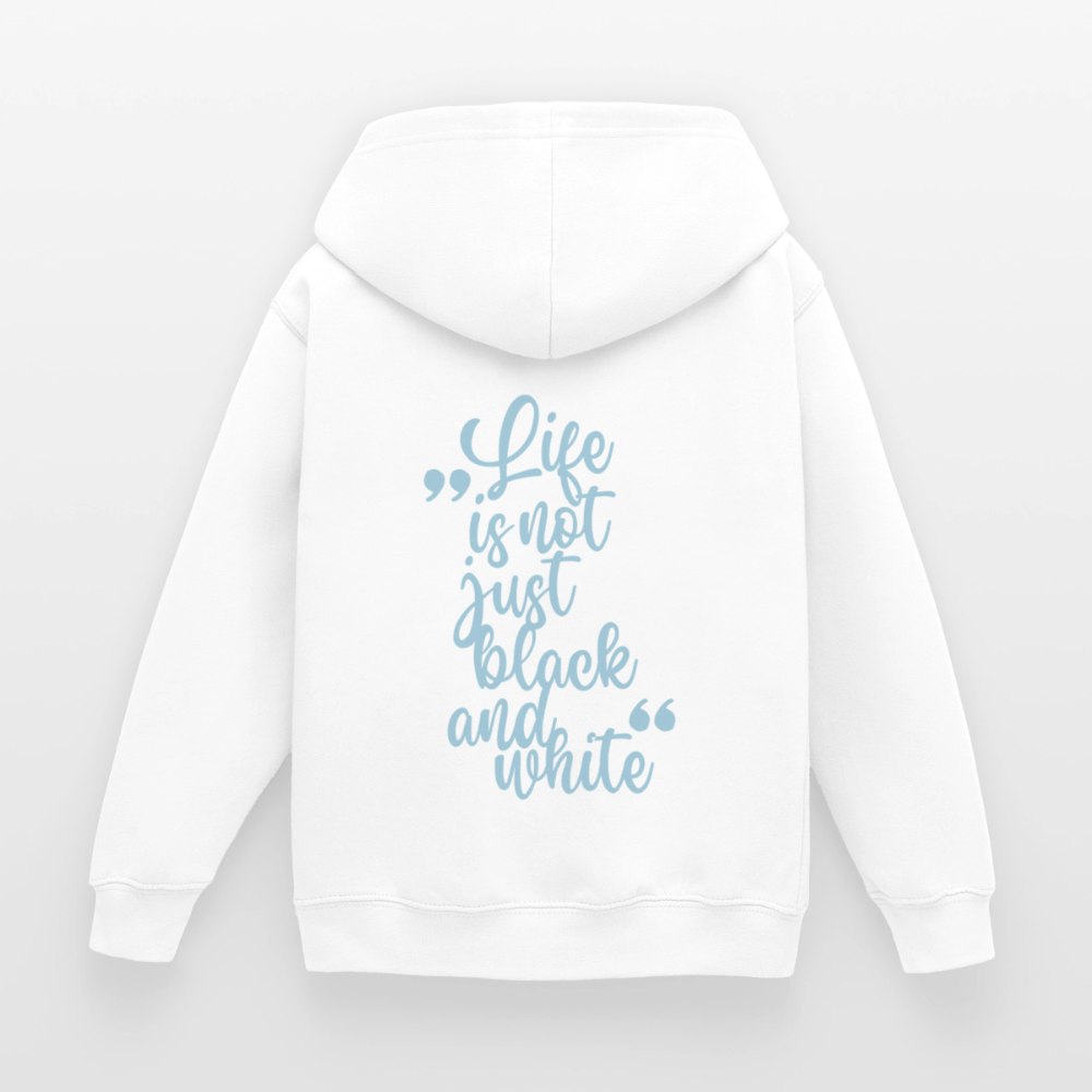 LiNBW. Crew Hoodie Life is not just black and white Edition Blue - LiNBW.