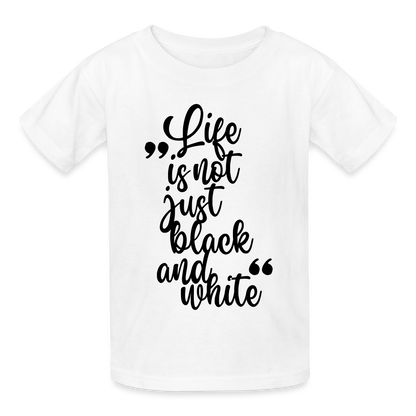 Life is not just black and white T-Shirt Black Edition - LiNBW.