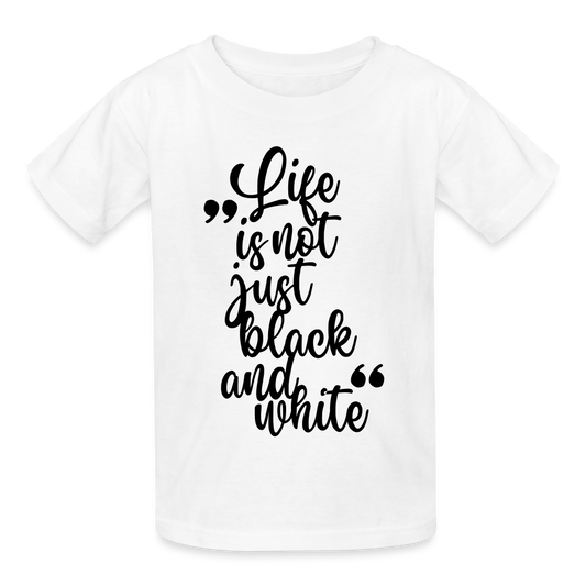 Life is not just black and white T-Shirt Black Edition - LiNBW.