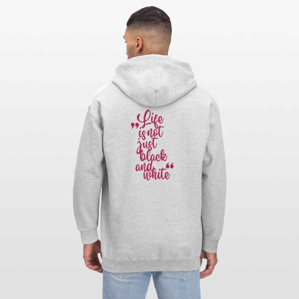 LiNBW. Crew Hoodie Pink Edition Life is not just black and white - Hellgrau meliert