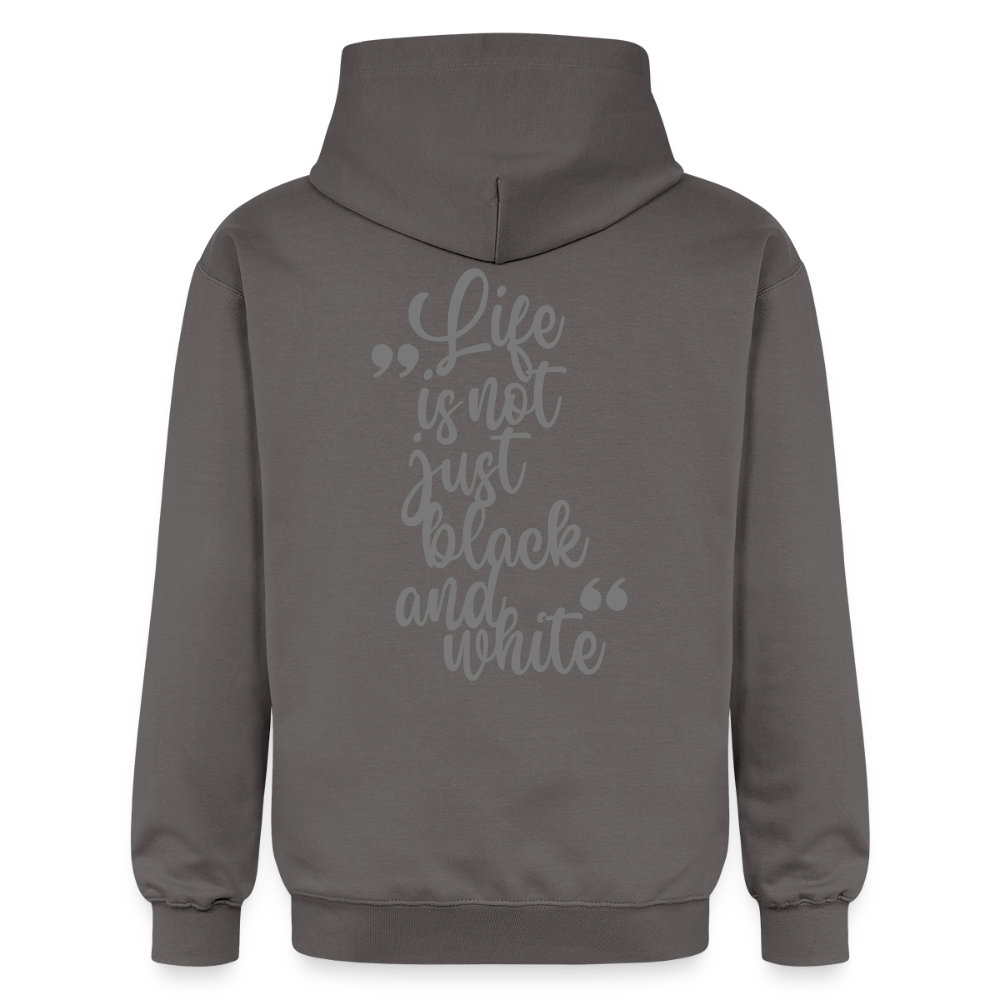 LiNBW. Crew Hoodie Grey Edition Life is not just black and white - Dunkelgrau