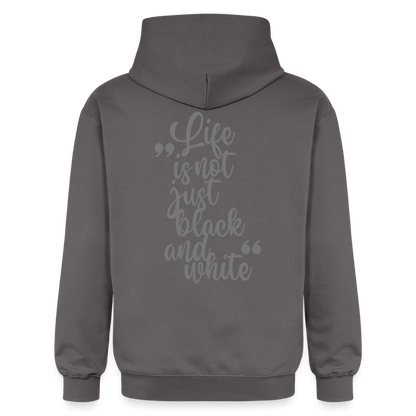 LiNBW. Crew Hoodie Grey Edition Life is not just black and white - Dunkelgrau