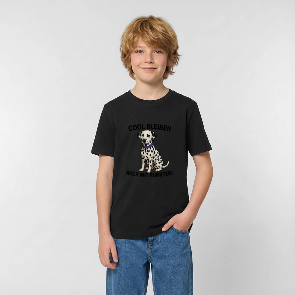 Davina's T-Shirt Cool bleiben auch mit Punkten - Schwarz